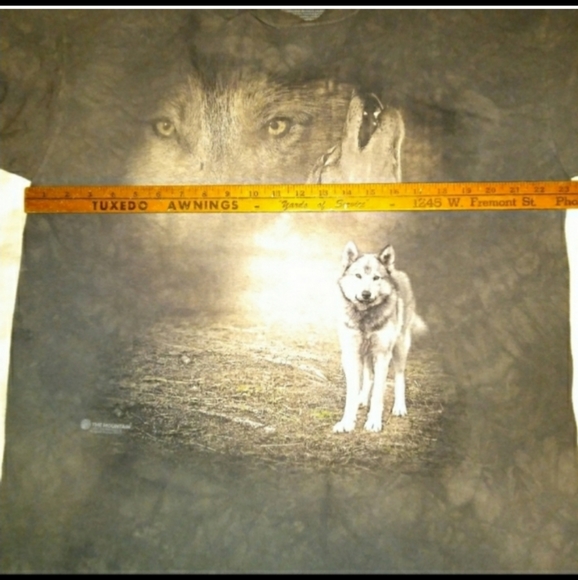 RARE* Wolf Howling The Mountian Shirt Sz XL - Picture 5 of 6